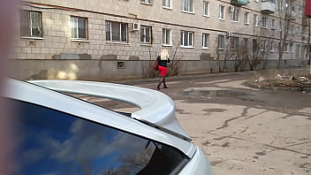 Preview 1 of Finger Men Girl Sex Video - Big ass in red skirt