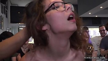 Preview 3 of Annette Sz - Babe walking dick on a stick in public