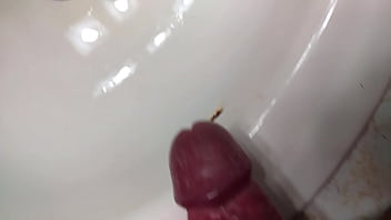 Preview 4 of Irene Noren - Golden shower in the bathroom sink