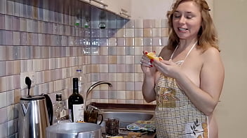 Preview 2 of Muslim Asscom Hindi - Oxana&#039_s culinary show - part III. Mulled wine