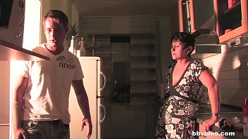 Preview 1 of My Dirty Maid Ava Sanchez - Short haired german granny fucks young boy like a cowgirl