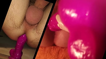 Preview 1 of Mexican Big Boobs - Anal gape training big dildo