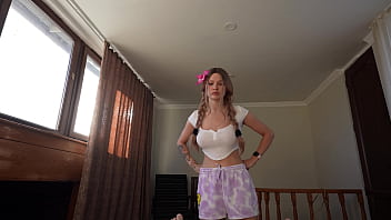 Preview 1 of Mumthasj Sex - POV: &quot_Did you peeping on me again?!&quot_ Step sister wanted to tease me a little,  but something goes wrong