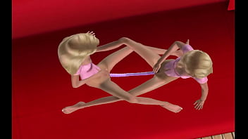 Preview 3 of Sunny Condom Se Chudai Video - Twins Blonde Lesbians