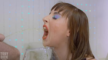 Preview 1 of Huge Ts - ANAL PISS SWALLOWING Submissive tart Joana Intense DECORATED WITH SPEW - SLAPPED HARD,  Used,  EATS OLD ASS and GAPED