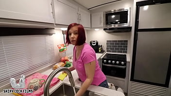 Preview 1 of Mom Hot Di Dapur Sama Boy - StepMom Takes StepSon&#039_s Virginity - Jane Cane