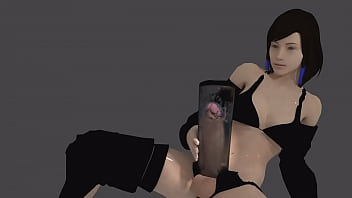 Preview 3 of Penoy Gay Porn - FUTA GIRL MASTURBATING WITH SEX TOY,  FLUID SIMULATION BY OPTICONSTUDIOS