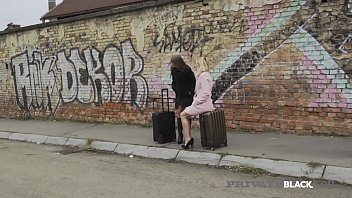 Preview 2 of Pussy Crazy Pos - PrivateBlack - Ria Sunn &amp_ Sarah Kay Have BBC Anal 3Some!
