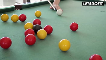 Preview 1 of Indian Office Girls Sex - Leyla Fiore &amp_ Kaisa Nord Enjoying Girl On Girl Action On The Pool Table - A GIRL KNOWS