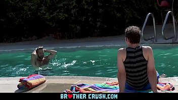 Preview 1 of Sunny Leonen Sexy Xxxxxxxxx - BrotherCrush - Older Stepbrother And Friend Fuck A Hot Twink On A Massage Table