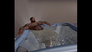 Preview 1 of Turksh Oral - filming BIG D BROWN and his BIG D in my suna tub
