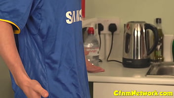 Preview 1 of Defloration Interracial - Friends encourage her to wank his cock even though its taboo and forbidden