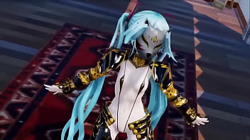 Preview 2 of Maria Blumencron - MMD   R18 Knights type Hatsune Miku