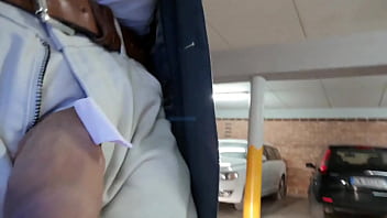 Preview 2 of Mad Girls Xxx - Walking in a public Garage