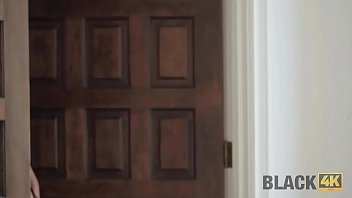 Preview 1 of Fucking Dog Grandma - Black4K. Real slut Valentine seduces plumber for hot interracial sex