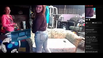 Preview 4 of Forced Wife Amwf Sleeping - Big Ass Blonde Showing Ass On PSRoom