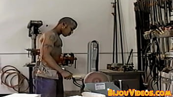 Preview 2 of Mom Son 96 - Bottom dude anally railed in the hardware store by hung homo