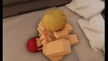 Preview 2 of Honeymoon Night - Denji x Makima Roblox sex