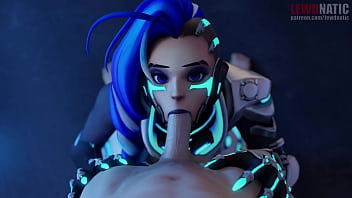 Preview 4 of Huge Pulsating Creampie - Overwatch Sombra HMV - Brand New Bitch