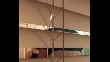 Preview 3 of Boss With Bbw Secretary - Voyeur Caught them fucking in the bathroom while h. up Christmas lights