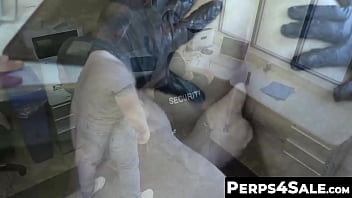 Preview 3 of Julia Ann Sex Video Full - Perps4Sale.com - Jaxon Valor &amp_ Keith Foxxx &amp_ Rick Kelson - Perp Keith Foxxx devours the muscled officer and his hairy stepdads huge dicks
