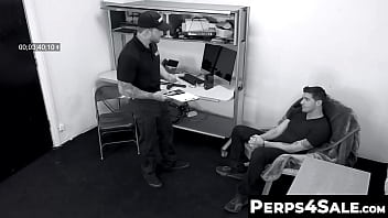 Preview 1 of Nude Beavh - Perps4Sale.com - Jeremiah Cruze &amp_ Ty Roderick - Delinquent perp Ty Roderick intensely drills blonde guard to get away from his charges