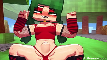 Preview 2 of Busty Mature Twink Shaking - Minecraft Porn Jenny Big tits xxx compilation #3