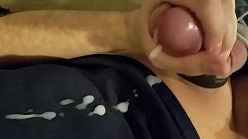 Preview 3 of Aria Skysex2000 - DickTracySr white cum on dark shirt