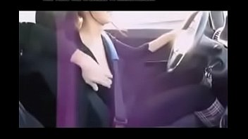 Preview 2 of Video Panjang Alura Jenson - A lady driver shows boobs &amp_ handjob
