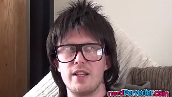 Preview 1 of Kamuk Aunty - Nerdy Bimbo Sucking Nerds Cock