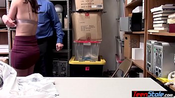 Preview 3 of Husband And Wife Full - Tiny titted thief fucked in the ass by perv LP officer