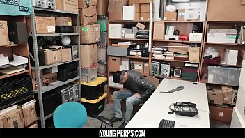 Preview 2 of Life Hole Dvd - YoungPerps - Security Guard Stuffs A Thief&rsquo_s Smooth Hole With Black Cock