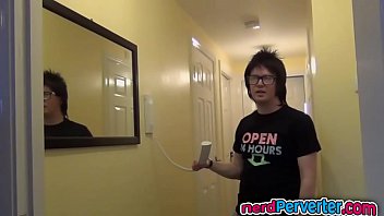 Preview 1 of Govinda Prno - Two Meaty British Sluts Banged by a Nerd