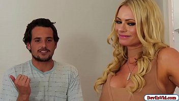 Preview 1 of Chanal Petersen - Hot teen and her stepmom fuck a poolboy