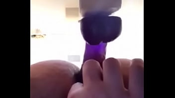 Preview 4 of Video Ngintip Sarah Azhari - Gay boy uses big dildo