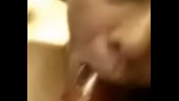Preview 4 of Sor Sex - Sucking on a dildo before making herself squirt part 1
