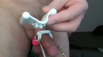 Preview 2 of Anri Dance - Extender on my cock and pony tail in my ass
