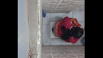 Preview 2 of Share Wife Sale - Maid Peeing - Caught On SpyCam