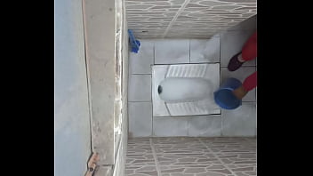 Preview 4 of Share Wife Sale - Maid Peeing - Caught On SpyCam