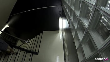 Preview 1 of Laisha Jaqueline - Old Boss Seduce Japanese Teen Secretary to Quick Blowjob at stairwell in Uncensored JAV