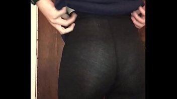 Preview 2 of Jenny Mcclain Lesbian - Cute ass in see through leggings