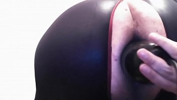 Preview 3 of Abused Strength Porn - chubby inflatable dildo anal stretching fat butt gape large
