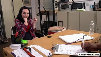 Preview 2 of Sister Toucher Sex Old Man - White hottie gets her coochie drilled by director in doggystyle