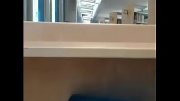 Preview 1 of Pton Star - Real amateur couple fucking in public Library