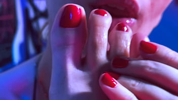 Preview 2 of Lesbo Patan - Hottie Babes Playing Footsies