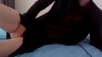 Preview 3 of Dakota Pynish - Secretary crossdresser gets horny after work in her silk blouse and black skirt