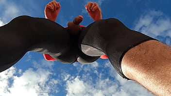 Preview 4 of Xxxbsex Video - I got crazy doing outdoor fitness,  and I ended up taking out my cock and getting hard until I came (TRAILER)