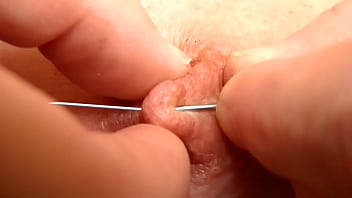 Preview 2 of Braxzer Mom Sex - Playng with Long skewer and accupuncture im my tits 2