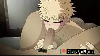 Preview 1 of Www Hd Romens - Bakugou doing a blowjob