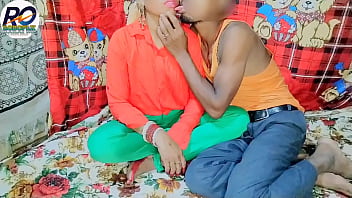 Preview 1 of Black Sudanese Bbw - Bhabhi has taken off her jeans and is licking the pussy with her tongue while being fully naked